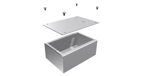 miniature metal electronics project box|metal box with hinged door.